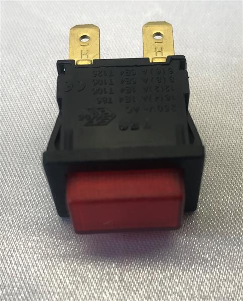 Red Illuminated On/Off Square Push Button Switch For Sargent ECUs