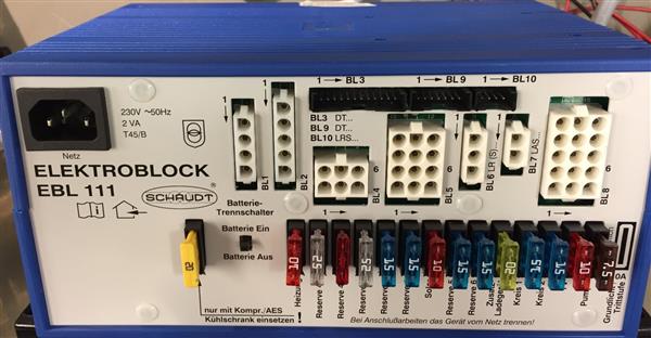 Schaudt Elektroblock EBL 111 Fuseboard with Integrated Charger
