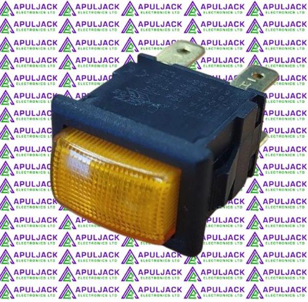 Amber Illuminated On/Off Square Push Button Switch For Sargent ECUs