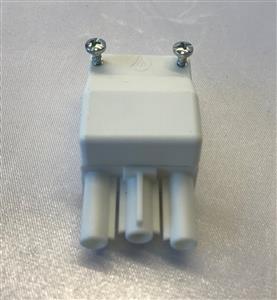 Mains Inlet Connector - Cable End. 3 Pole - 3 Screw