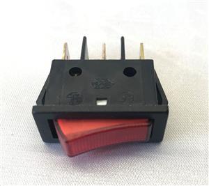 Red Illuminated On/Off Rocker Switch for Plug In Systems