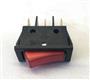 Red Illuminated On/Off Rocker Switch for Plug In Systems