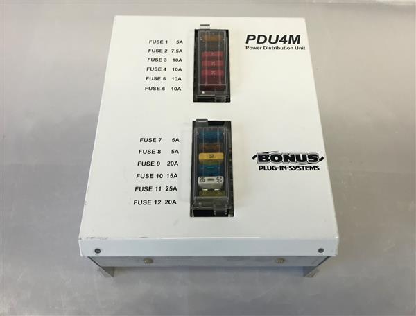 Plug In Systems PDU4M Fuseboard with Integrated Charger