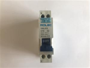 Rolec VLM003 C10 30mA 1P+N MCB/RCD Circuit Breaker