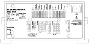 Schaudt Elektroblock EBL 262 Fuseboard with Integrated Charger