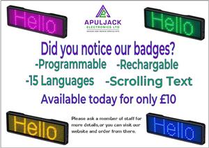 LED Programmable Badges